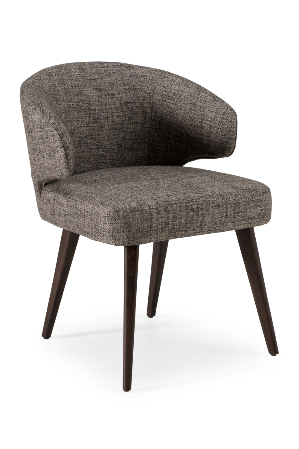 Gray Curved-Back Dining Chair | Oroa.com