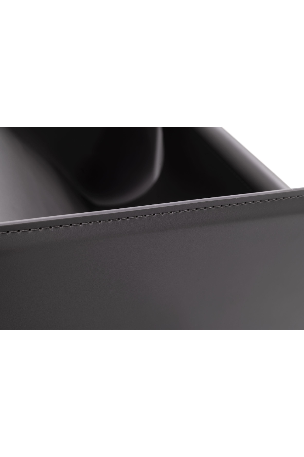 Gray Saddle Leather Magazine Rack | OROA Modern Uriah | Oroa.com