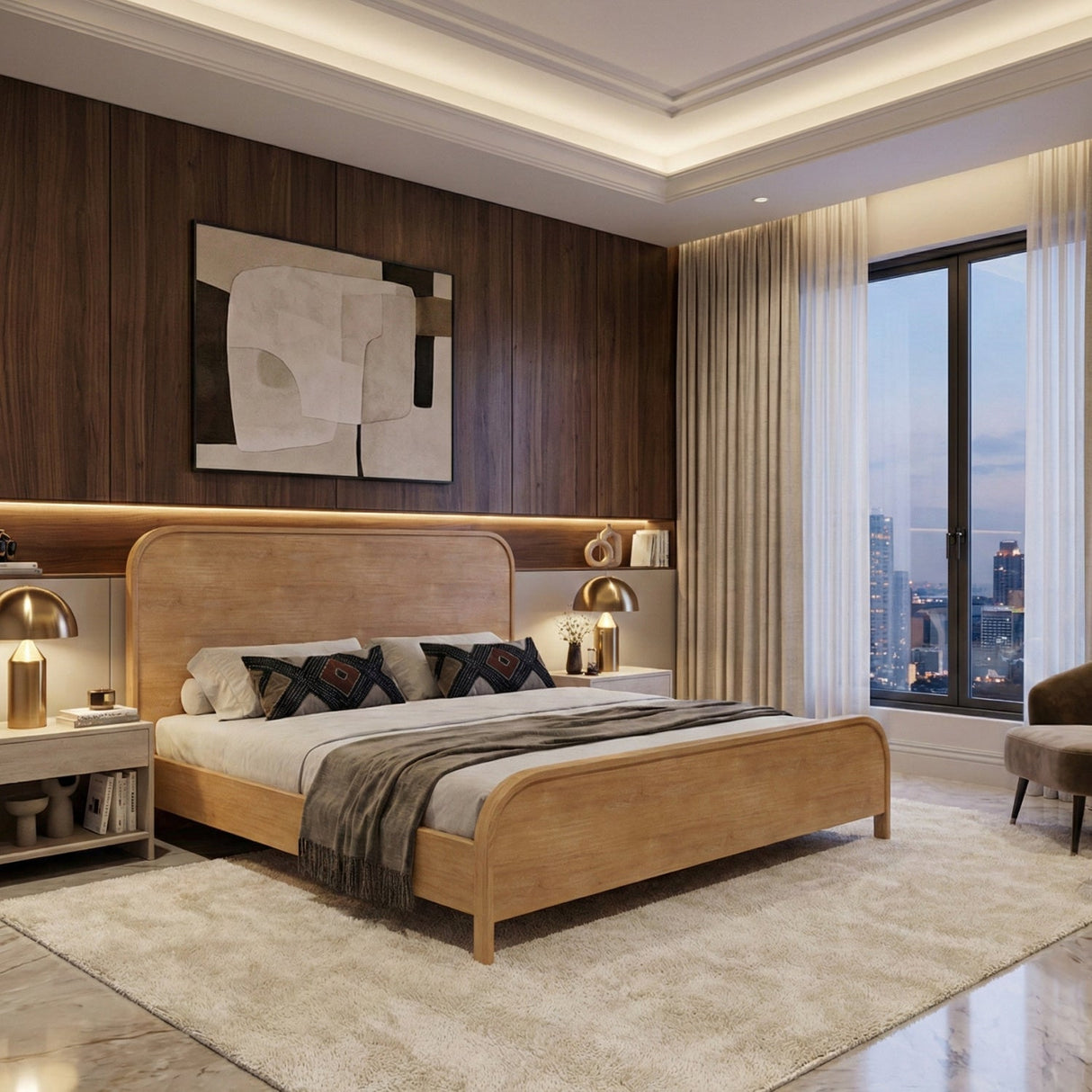 Natural Acacia Bed | OROA Modern Dresden | Oroa.com