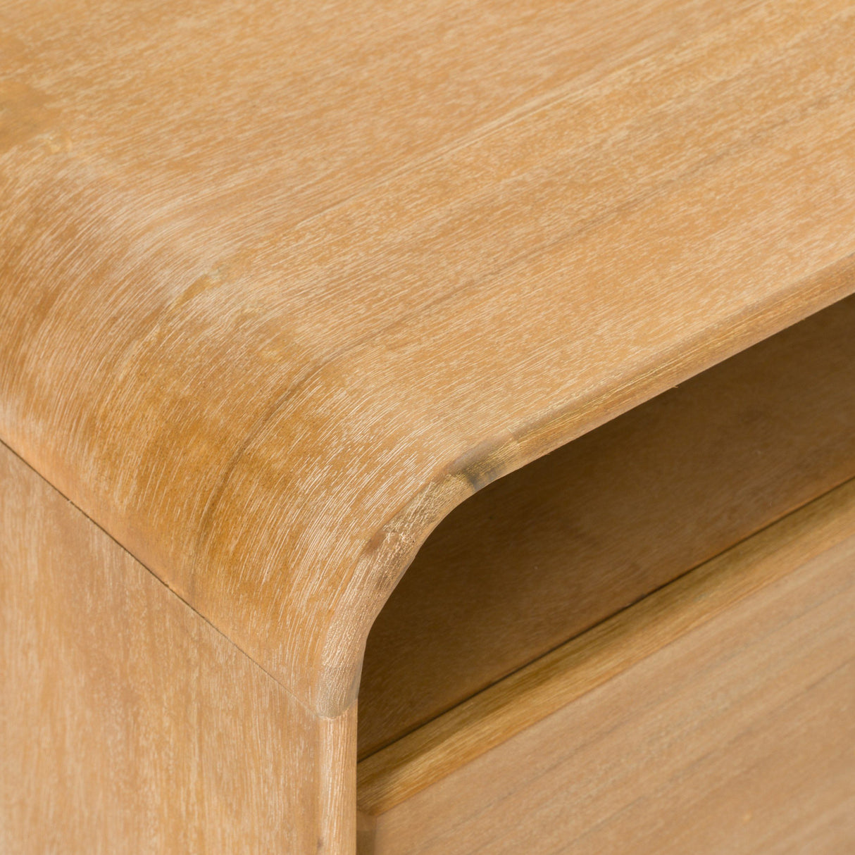 Natural Acacia 4-Drawer Chest | Oroa.com