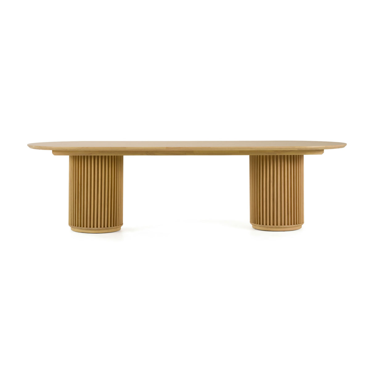 Natural Oak Oval Dining Table | OROA Modern Kayce