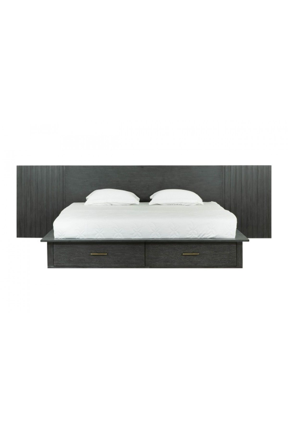 Dark Gray 2-Drawer Bed | OROA Modern Manchester | Oroa.com