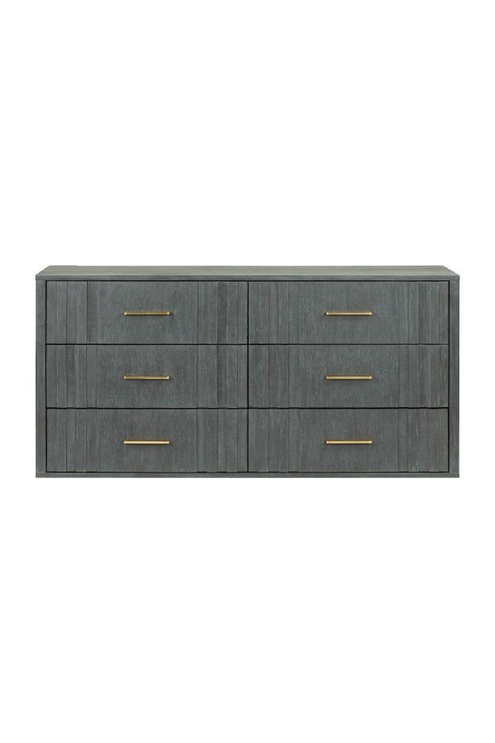 Dark Gray Acacia 6-Drawer Dresser | Oroa.com