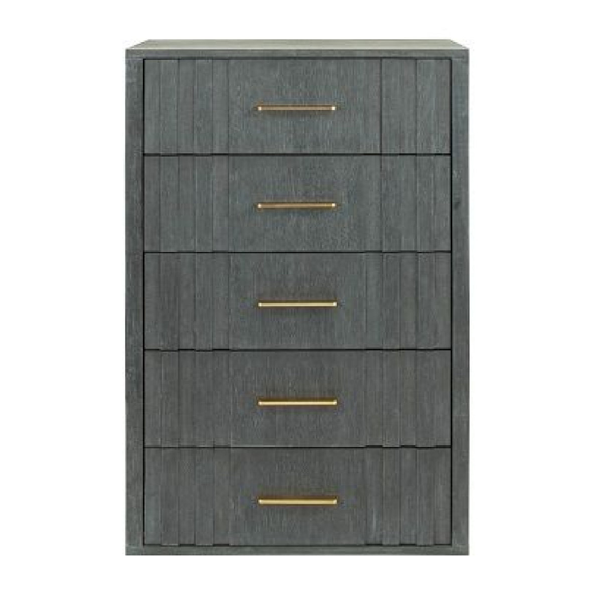 Gray Acacia 5-Drawer Chest by OROA Modern Manchester