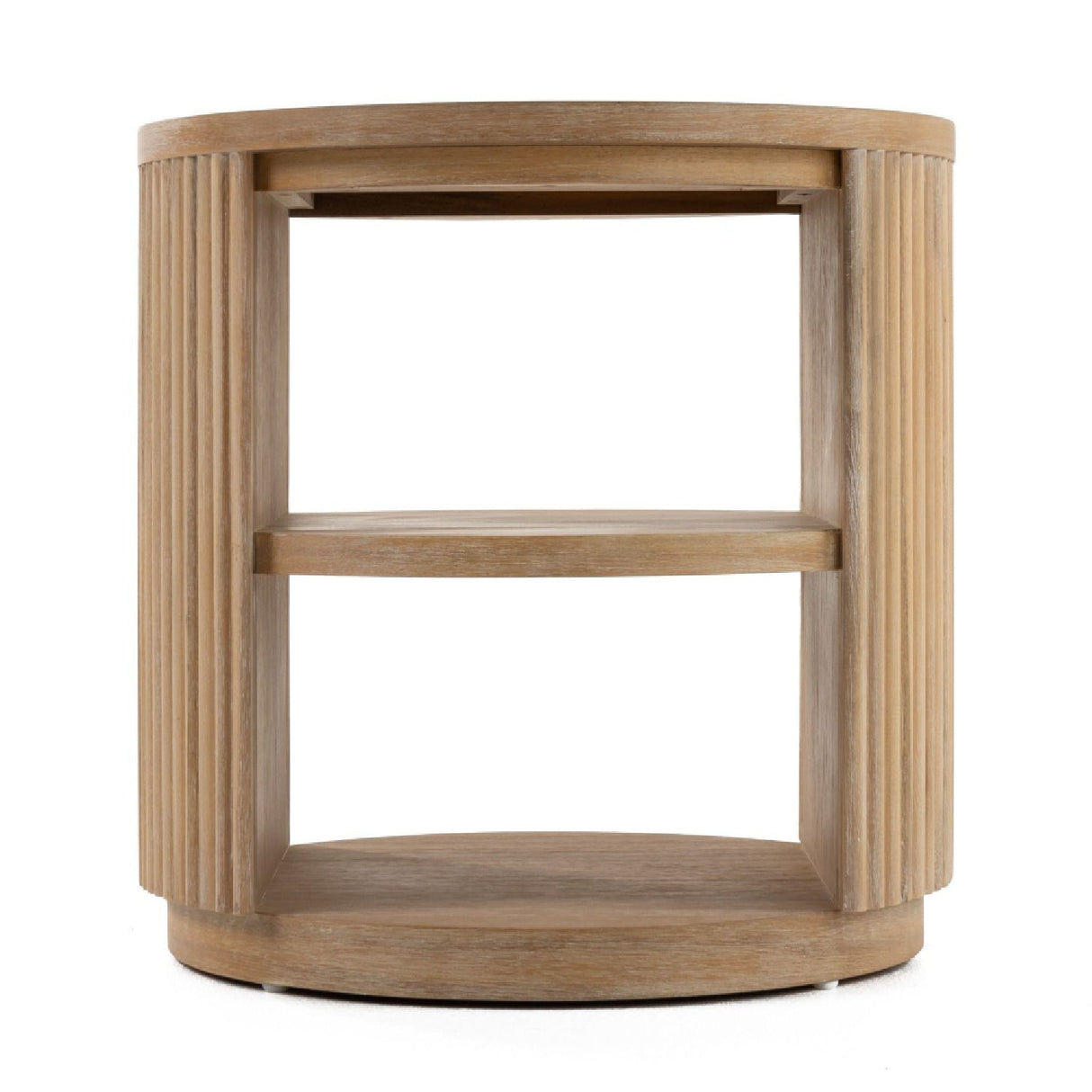 Natural Acacia End Table – Jacobson – front view