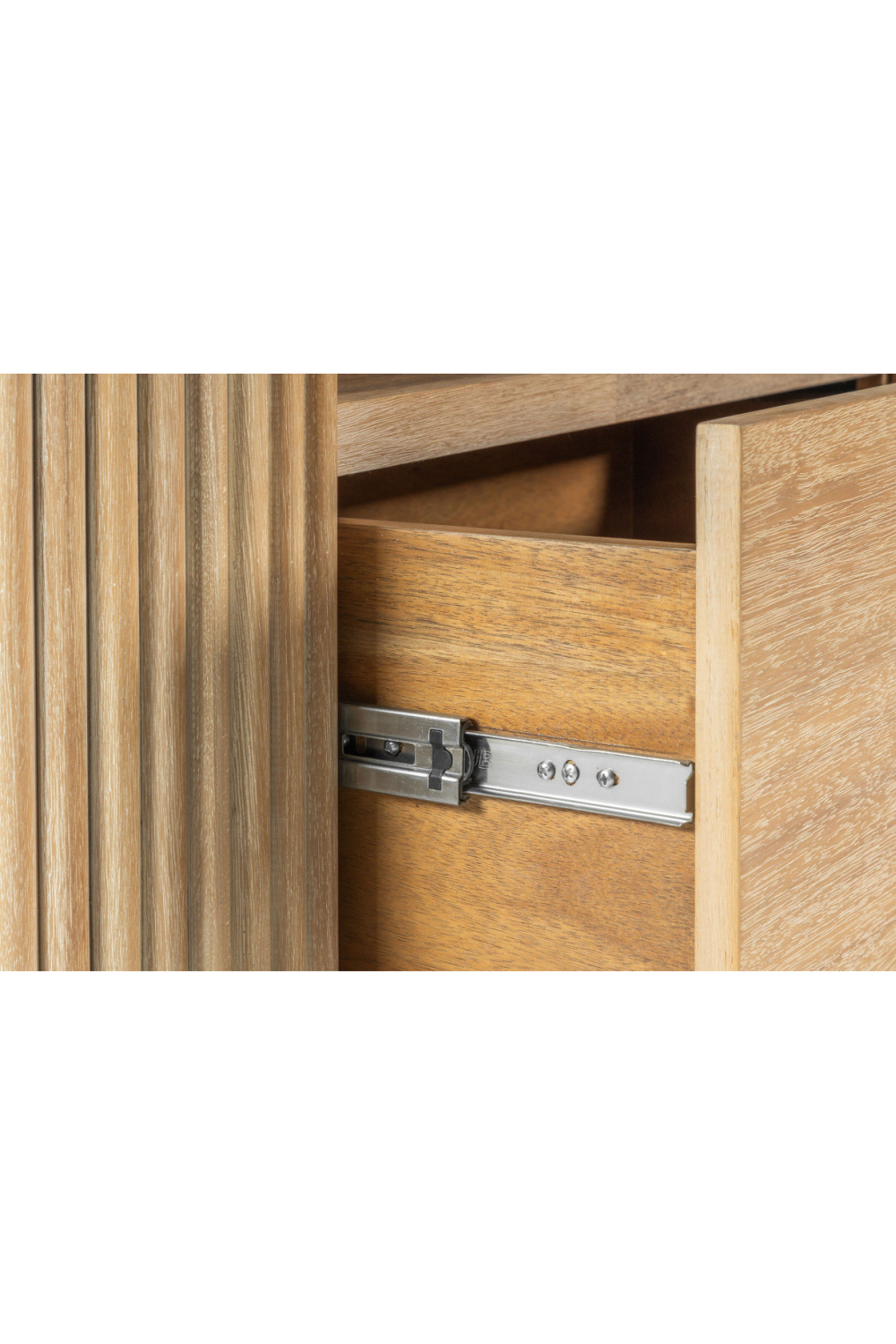 3-Drawer Natural Acacia TV Stand | OROA Modern Jacobson | Oroa.com