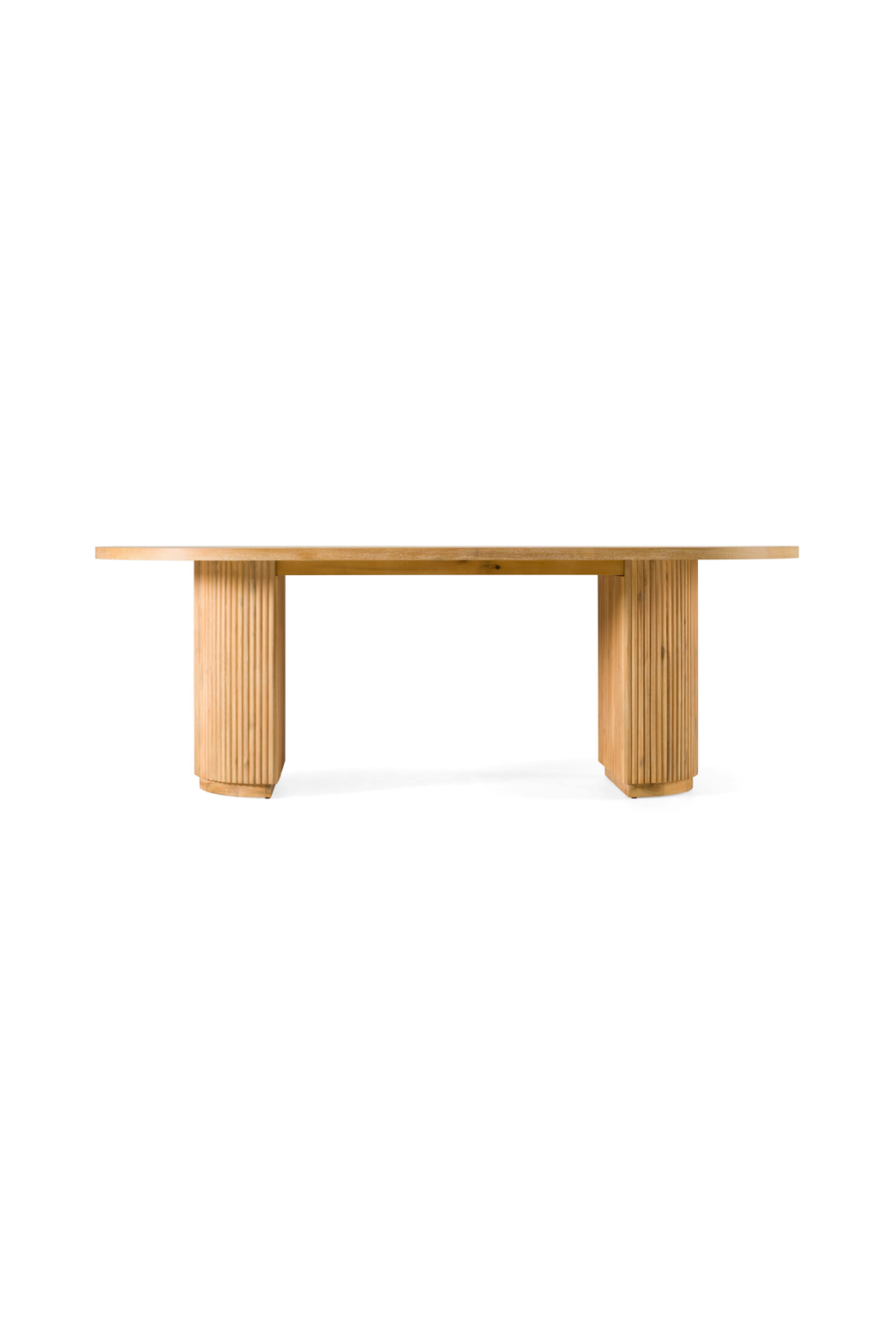 Natural Acacia Oval Dining Table | OROA Modern Jacobson | Oroa.com