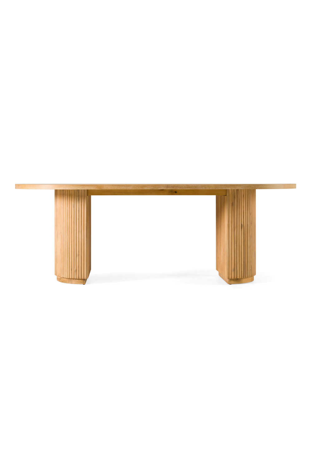 Natural Acacia Oval Dining Table | OROA Modern Jacobson | Oroa.com
