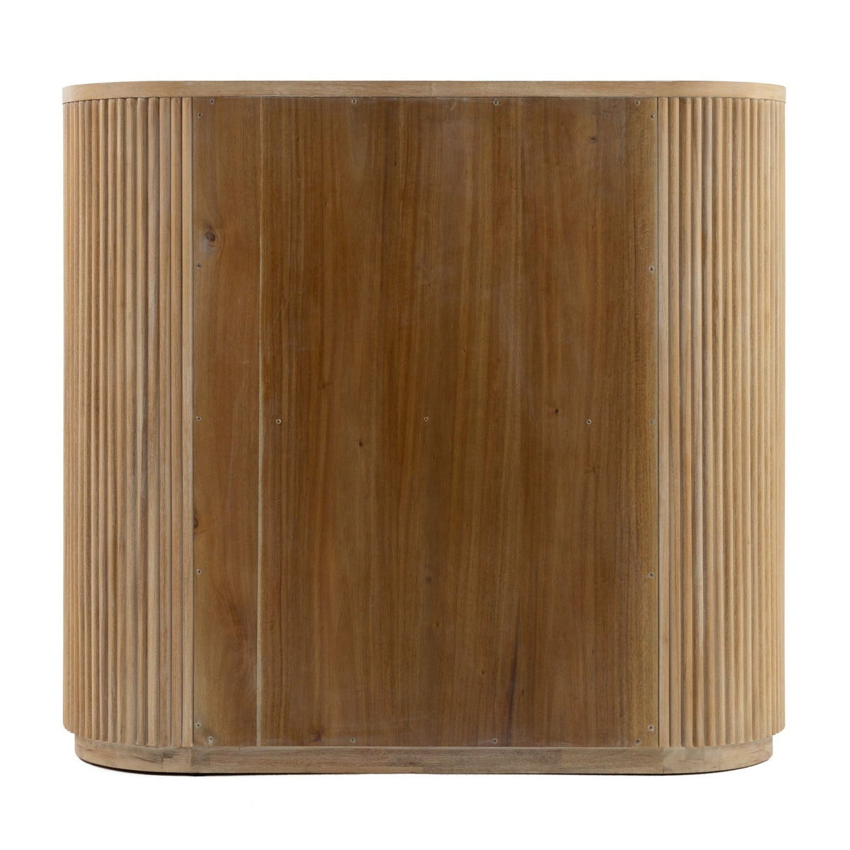 Ribbed Natural Acacia 4-Drawer Chest | OROA Modern Jacobson | Oroa.com