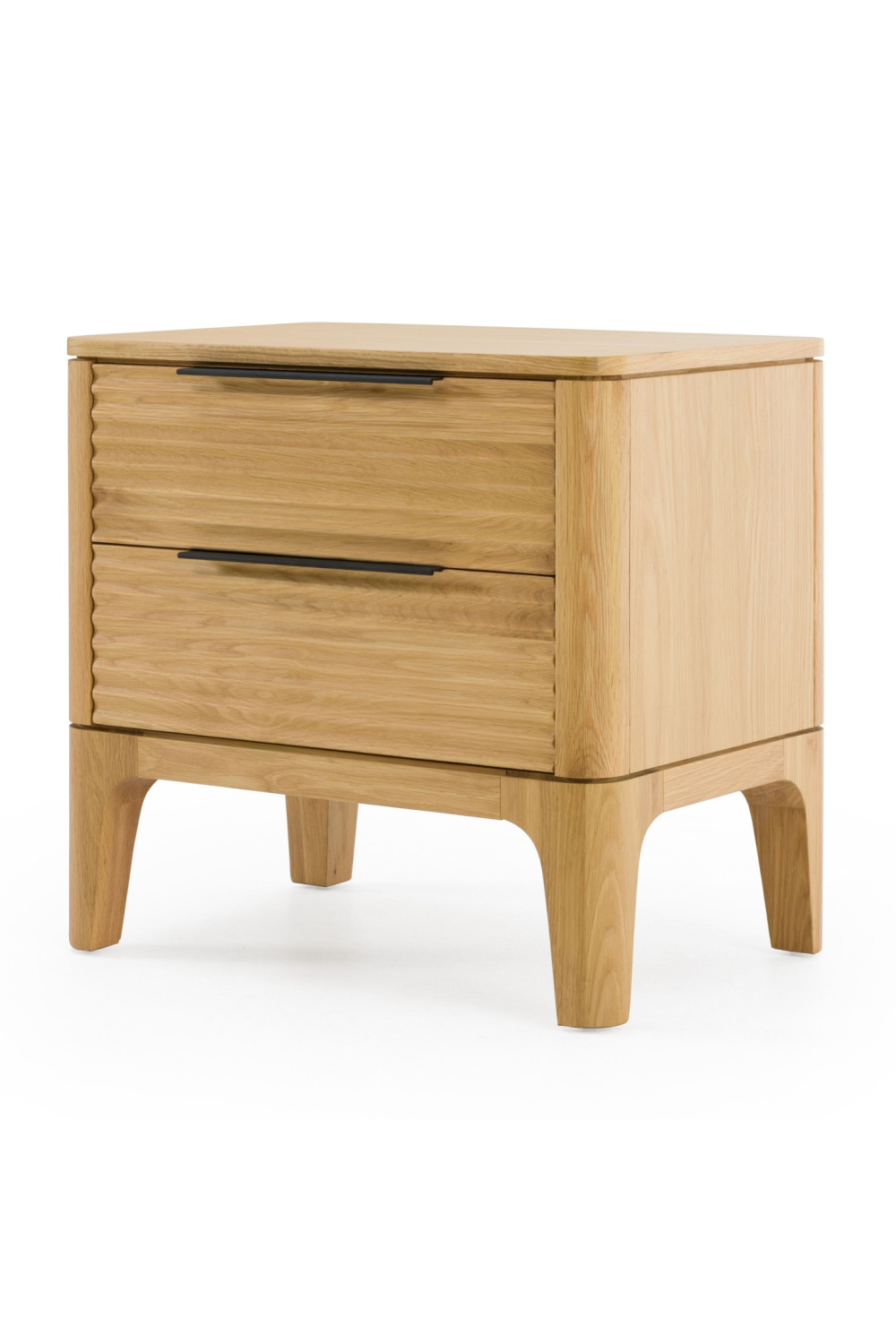 2-Drawer Solid Oak Nightstand | OROA Modern Seattle | Oroa.com
