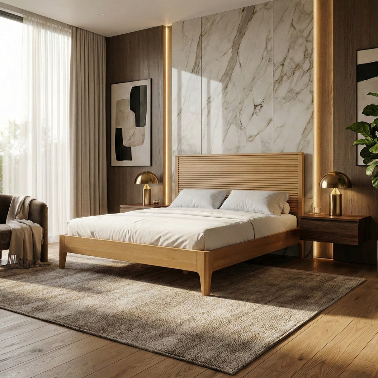 Natural Oak Bed – Seattle – alternate view 6