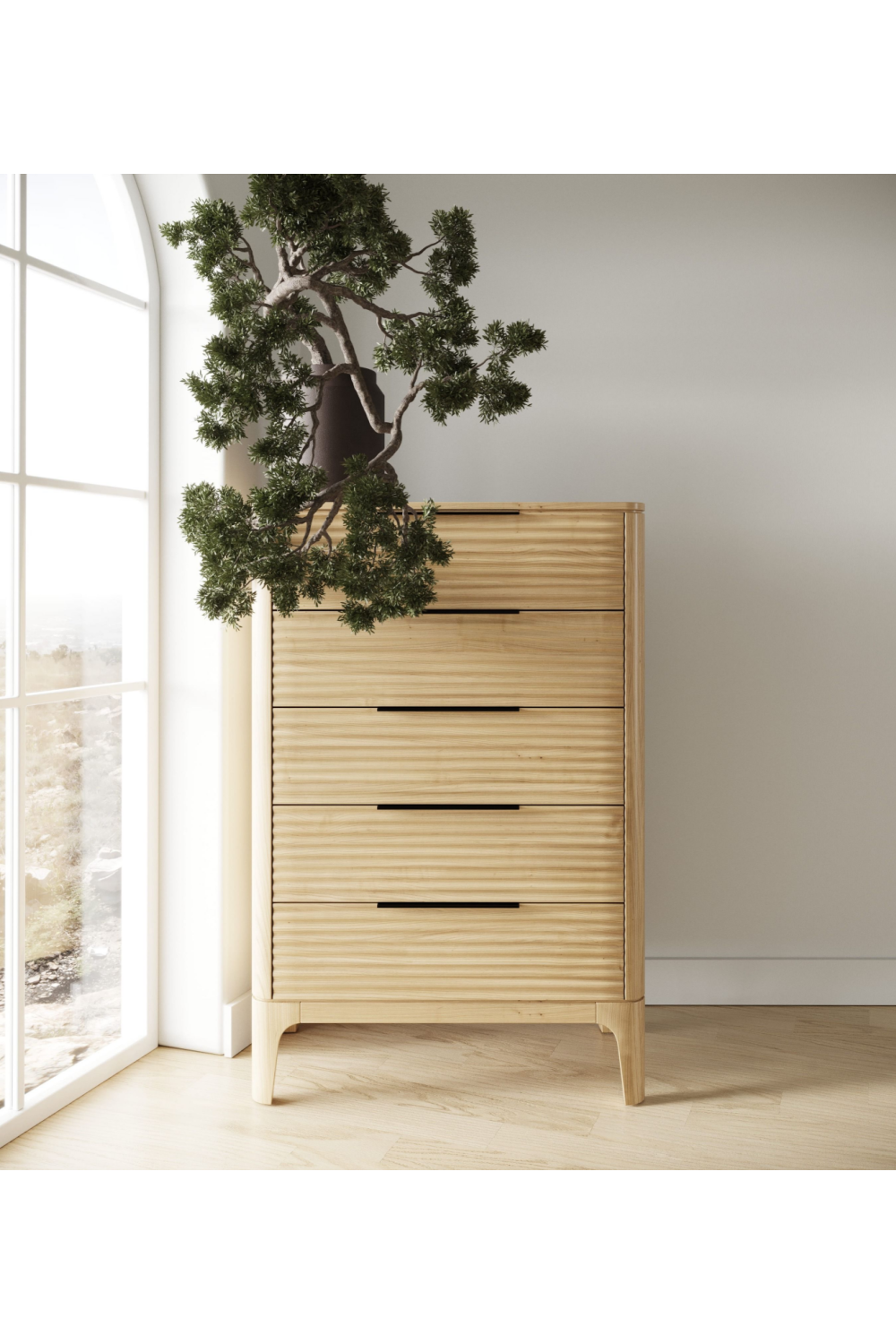 5-Drawer Solid Oak Chest | OROA Modern Seattle | Oroa.com