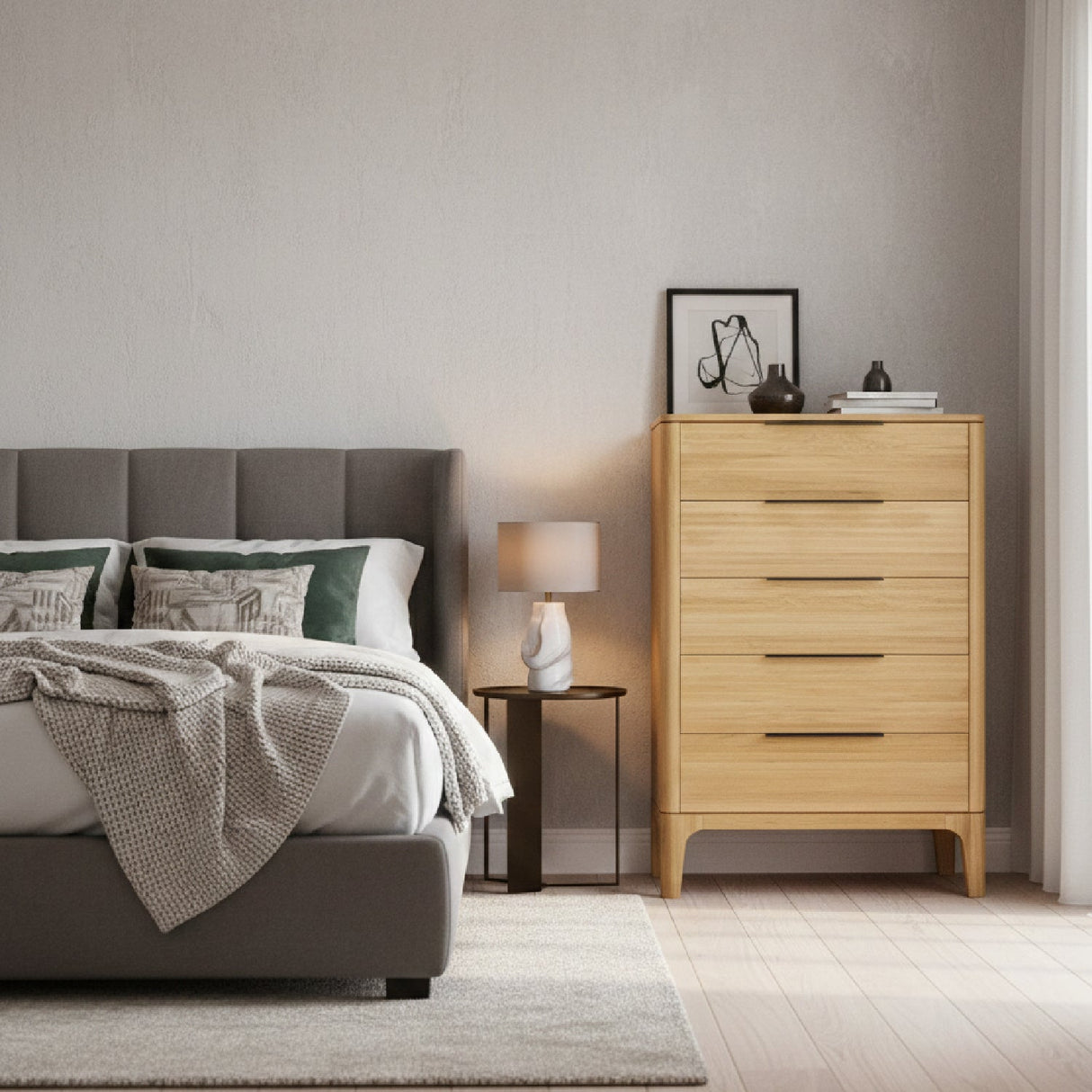 5-Drawer Solid Oak Chest | OROA Modern Seattle | Oroa.com