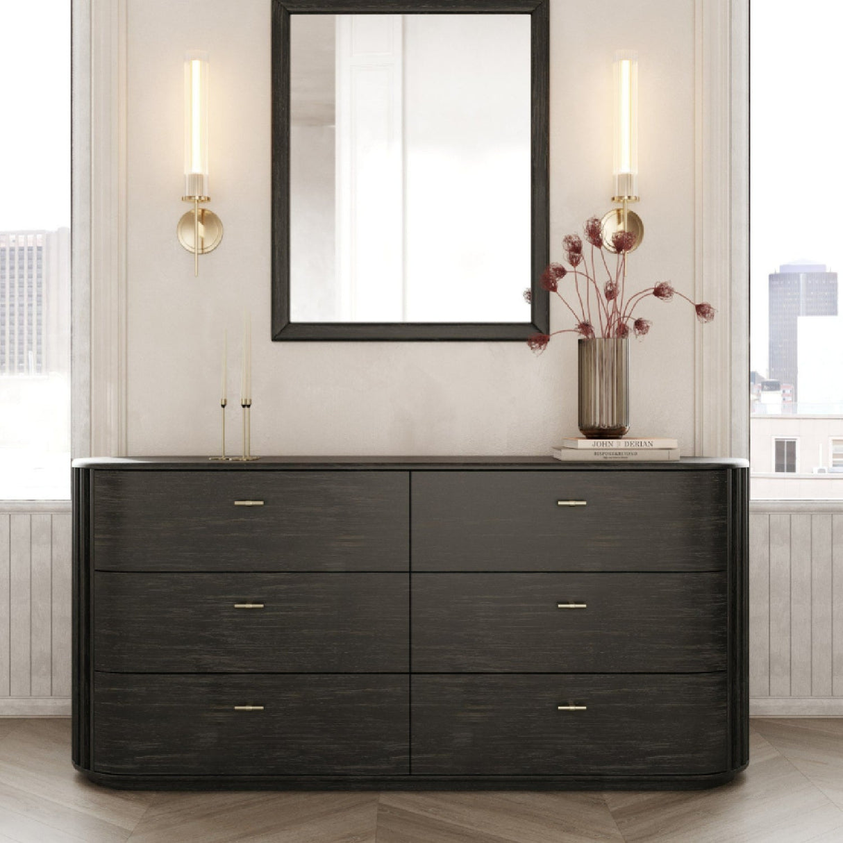 Solid Acacia 6-Drawer Dresser – Fields – alternate view 12