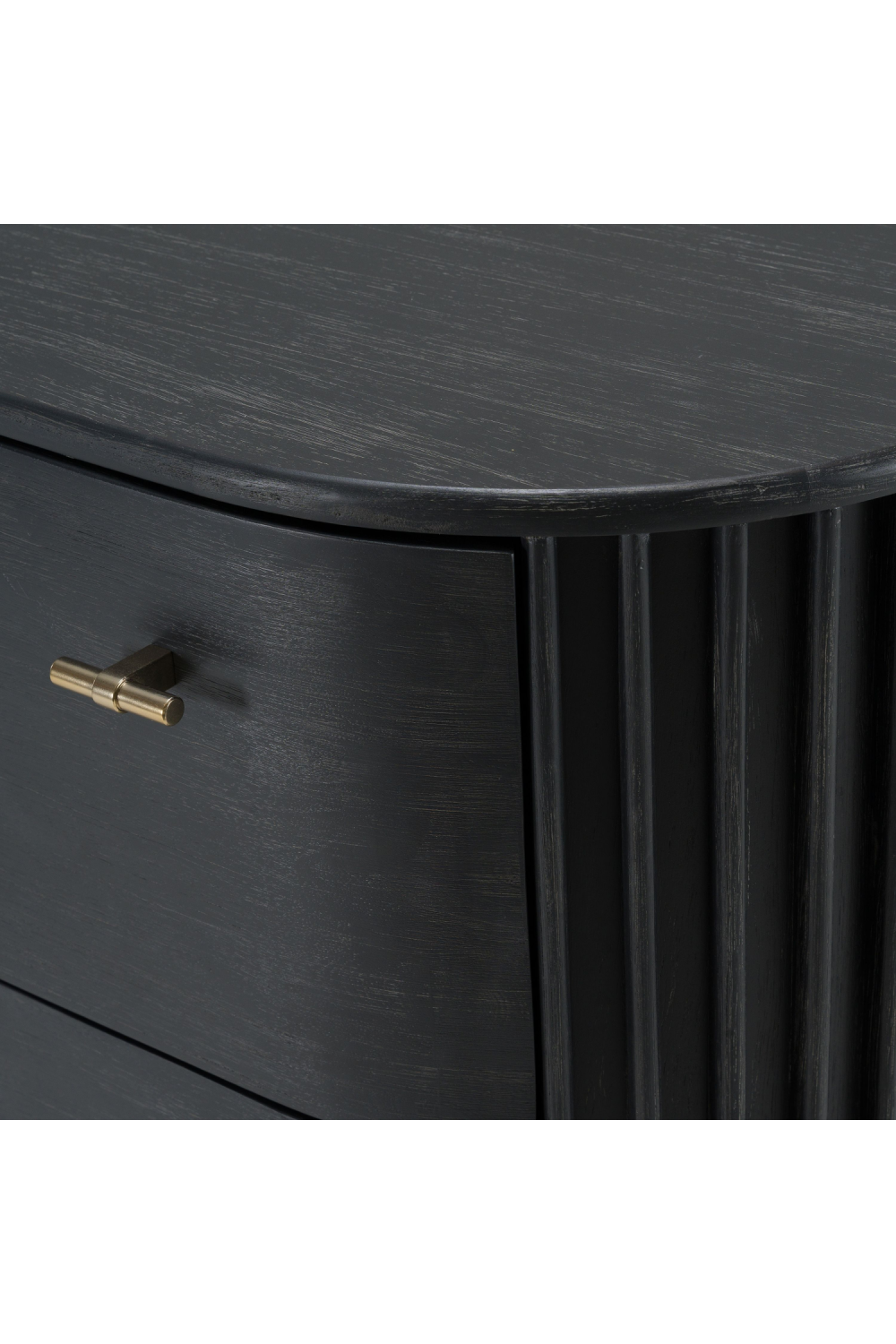 Black Acacia 4-Drawer Chest | Oroa.com