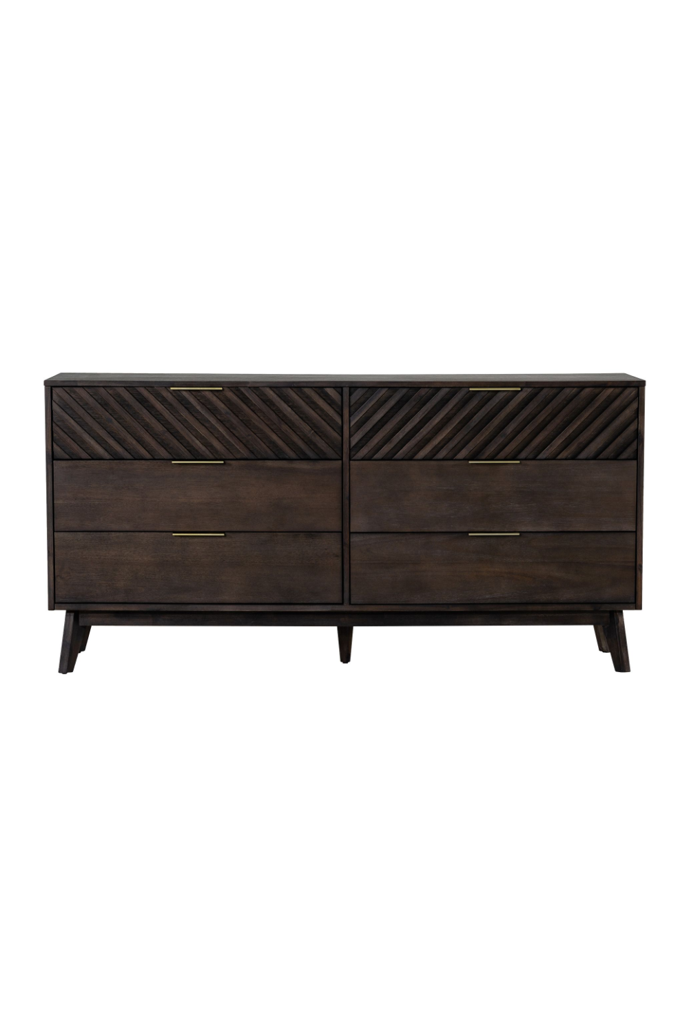 Dark Acacia 6-Drawer Dresser | OROA Modern Daisy | Oroa.com