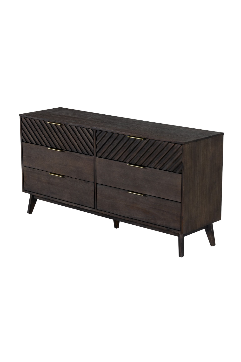 Dark Acacia 6-Drawer Dresser | Oroa.com