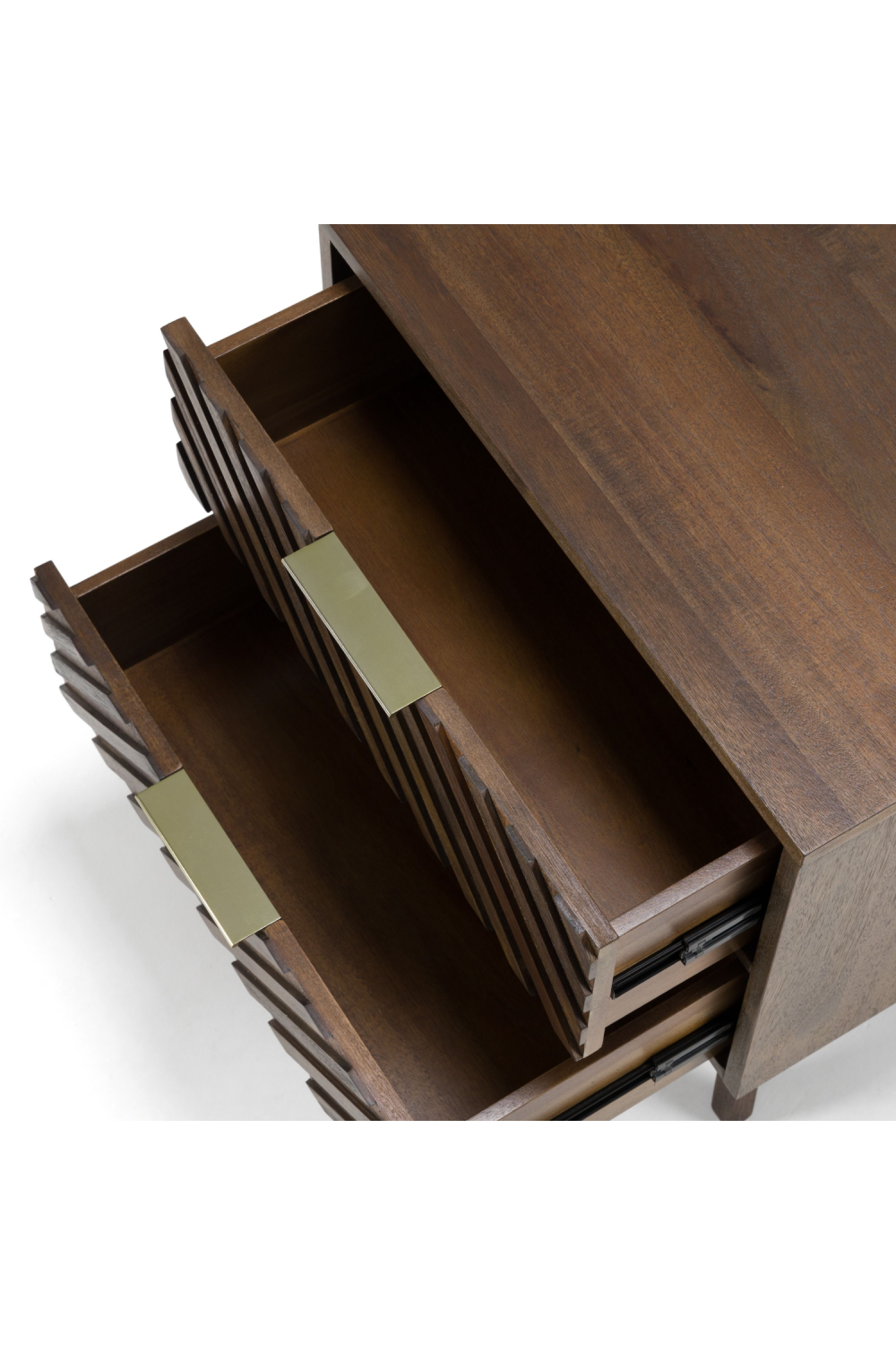 Acacia Chevron 2-Drawer Nightstand | Oroa.com