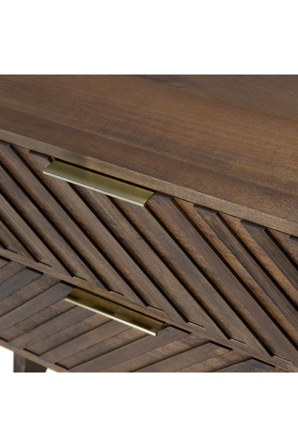 Acacia Chevron 2-Drawer Nightstand | Oroa.com