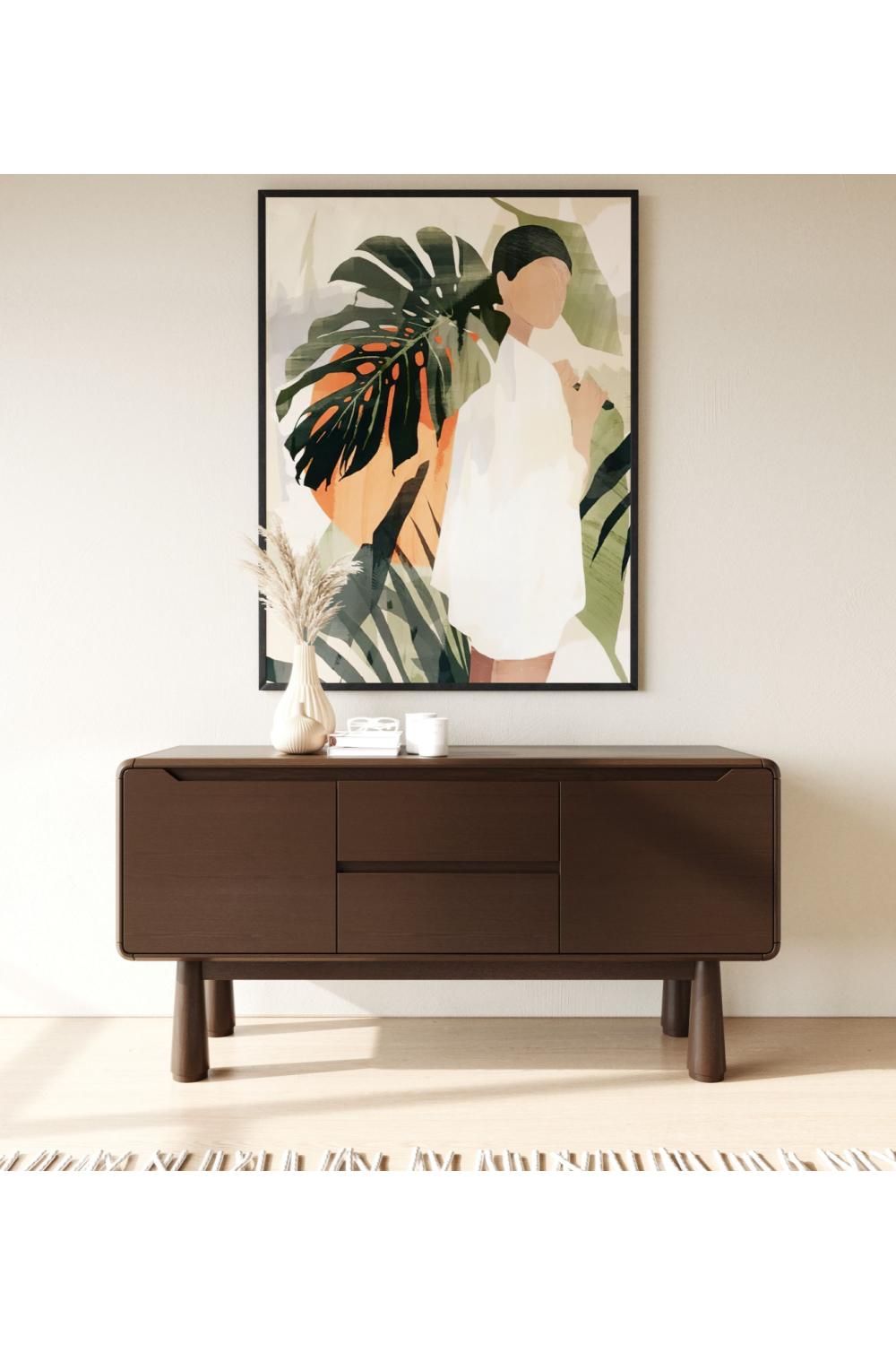 Solid Acacia Sideboard | OROA Modern Rhea | Oroa.com