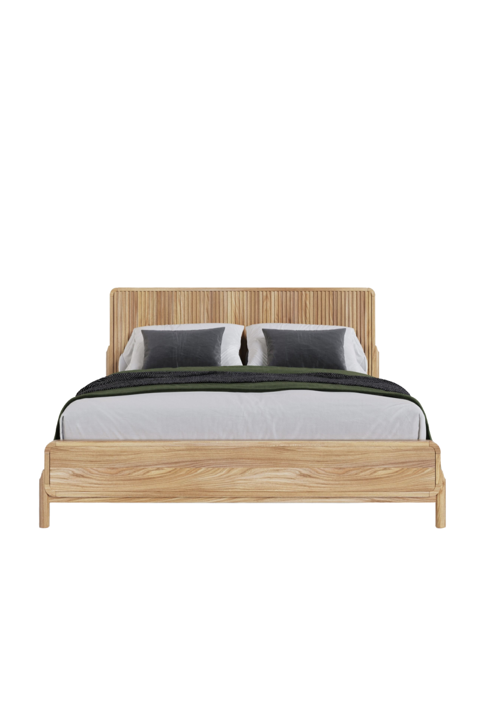 Natural Oak Slatted Bed | OROA Modern Mikala | Oroa.com