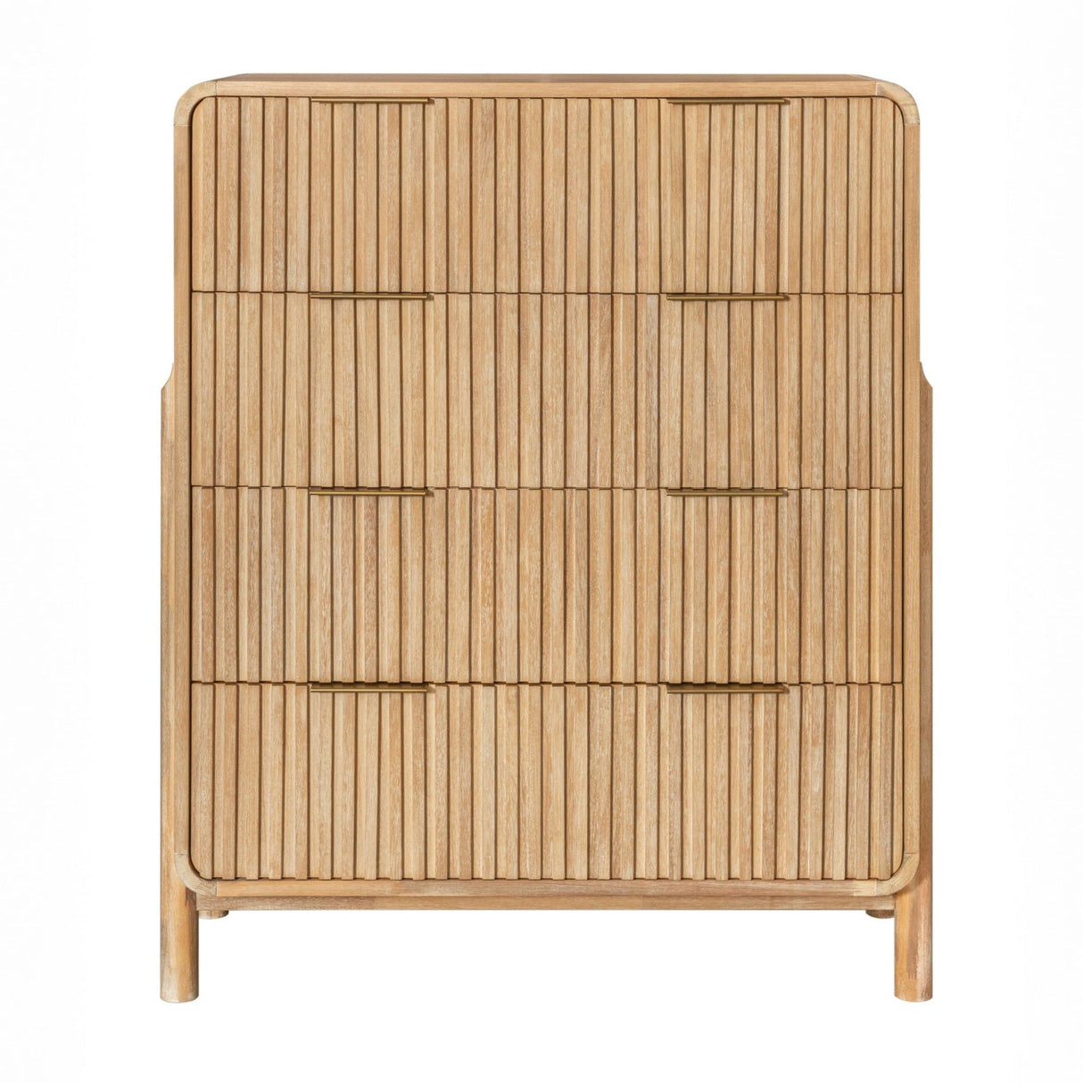 Natural Oak 4-Drawer Chest | OROA Modern Mikala | Oroa.com