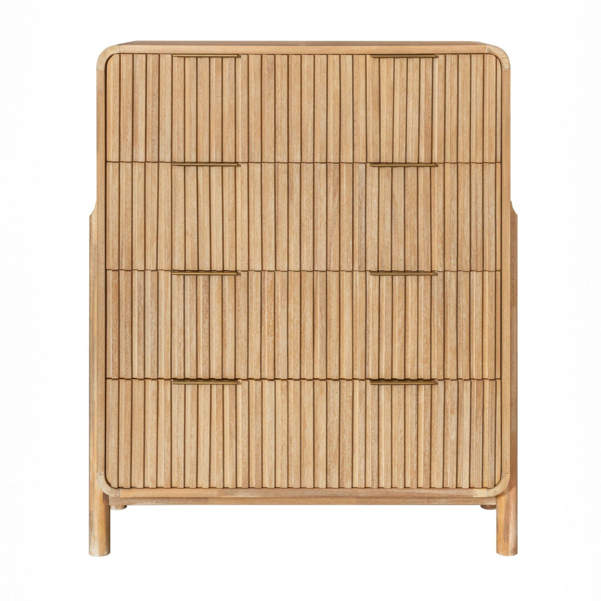 Natural Oak 4-Drawer Chest | OROA Modern Mikala | Oroa.com