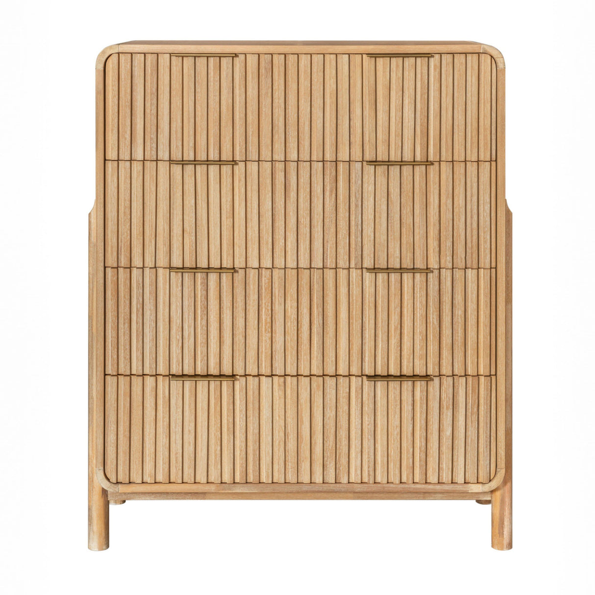 Natural Oak 4-Drawer Chest | Oroa.com