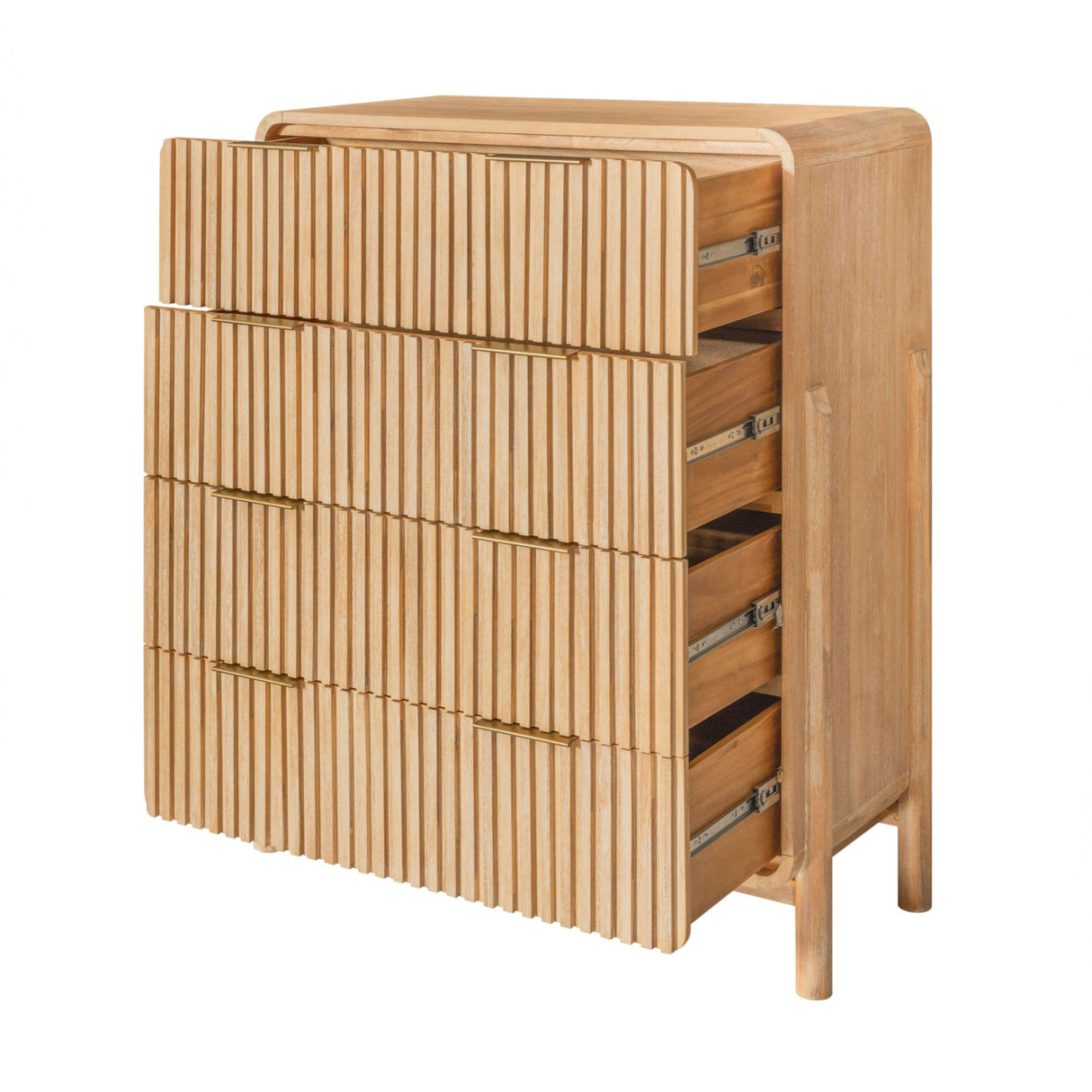 Natural Oak 4-Drawer Chest | OROA Modern Mikala | Oroa.com