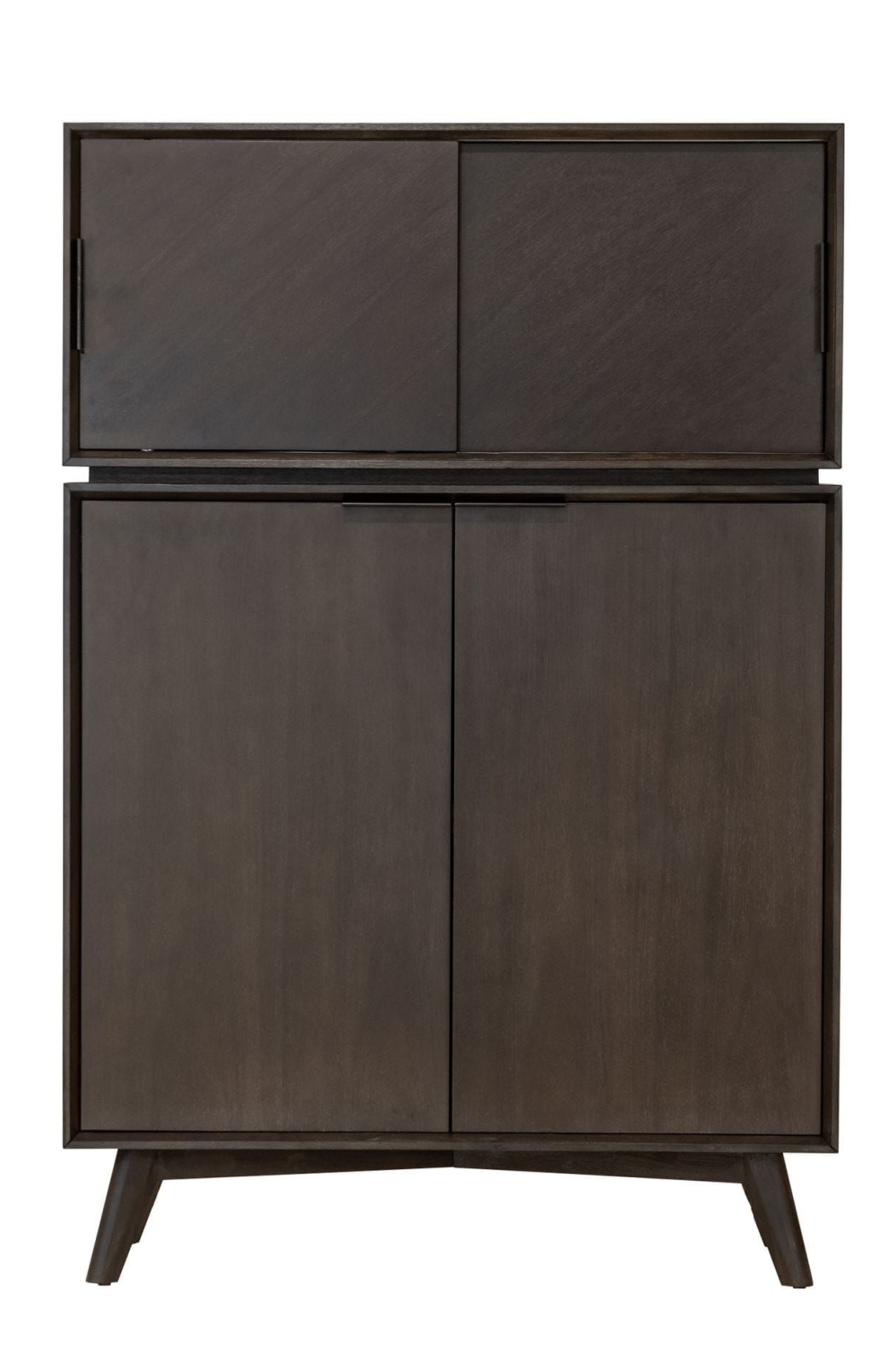 Brown Acacia 4-Door Tall Sideboard | OROA Modern Roger | Oroa.com