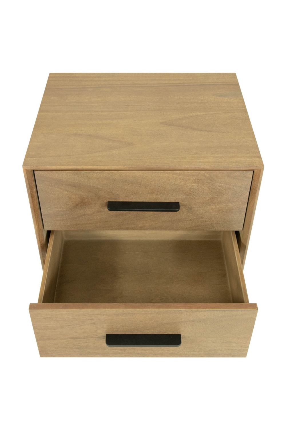 2-Drawer Acacia Wood Nightstand | OROA Modern Claire | Oroa.com