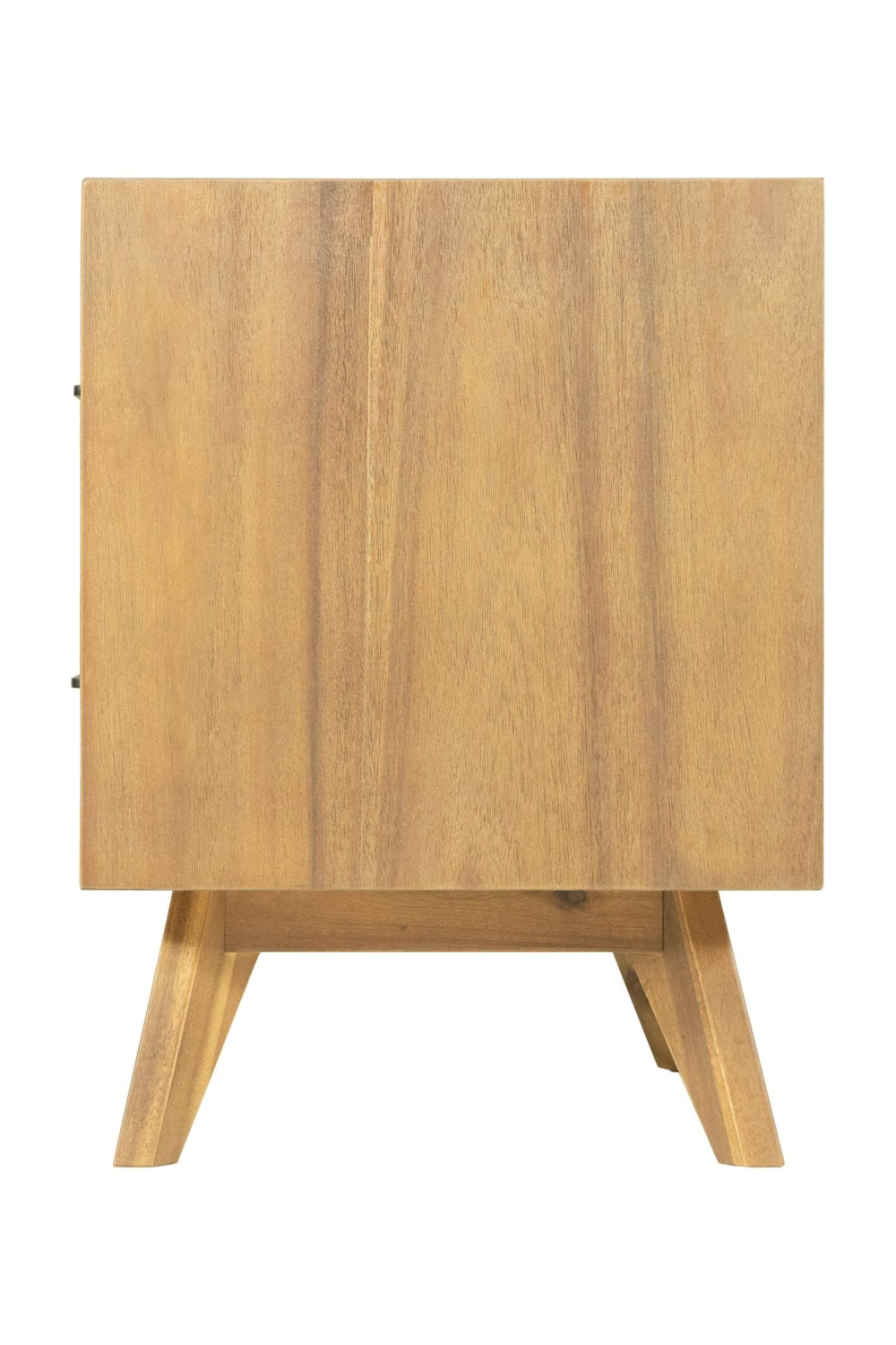 2-Drawer Acacia Wood Nightstand | OROA Modern Claire | Oroa.com
