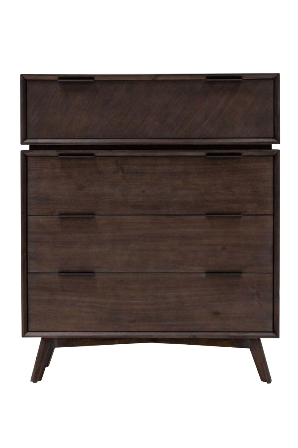Brown Acacia 4-Drawer Chest | OROA Modern Roger | Oroa.com