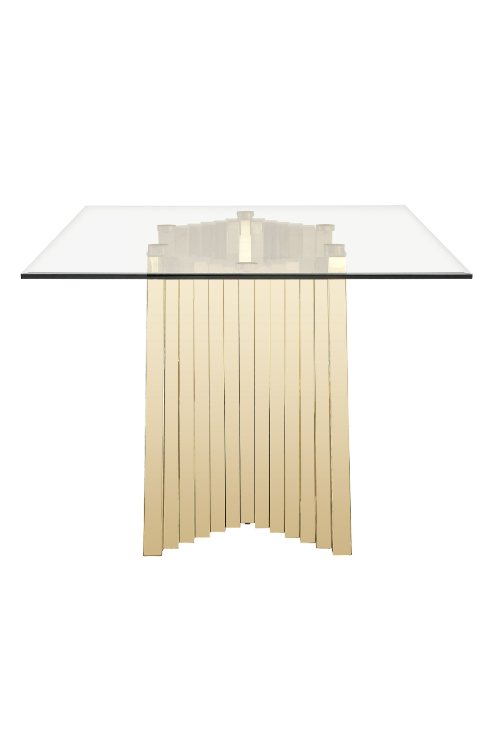 Gold Base Glass Dining Table | OROA Modern Buquet | Oroa.com