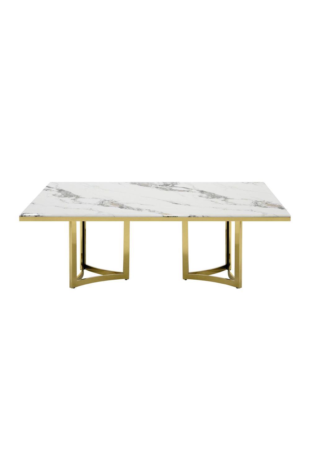 White Marble Top Dining Table | OROA Modern Loomis | Oroa.com