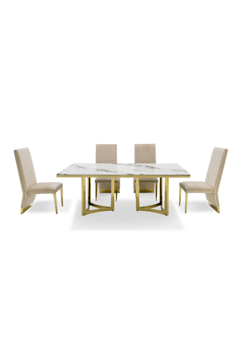 White Marble Top Dining Table | OROA Modern Loomis | Oroa.com