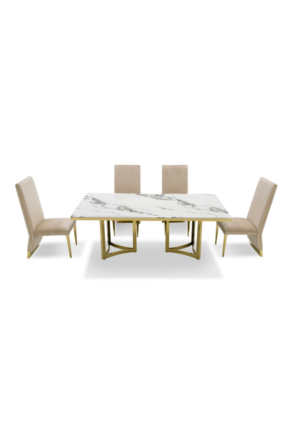 White Marble Top Dining Table | OROA Modern Loomis | Oroa.com