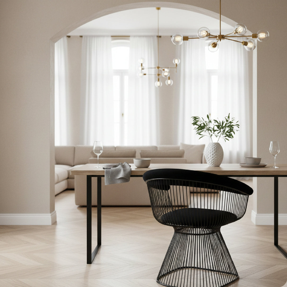 Windsor Back Velvet Dining Chair | Oroa.com