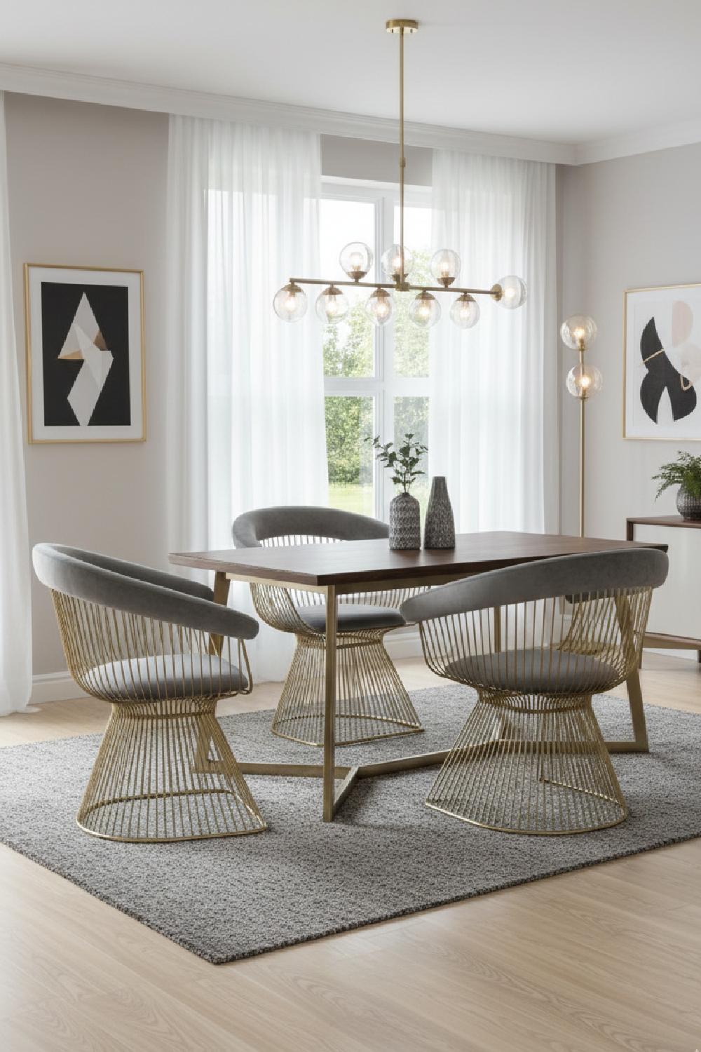 Windsor Back Velvet Dining Chair | OROA Modern Chandler | Oroa.com