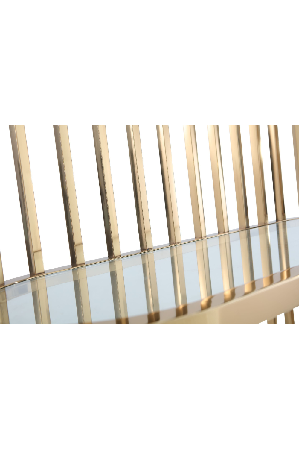 Gold Framed Glass Bookshelf | OROA Modern Doral | Oroa.com