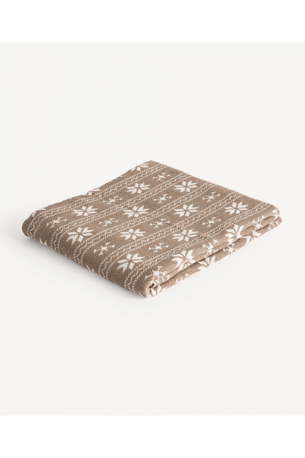 Brown Cotton Printed Plaid | Vical Home Snow | Oroa.com