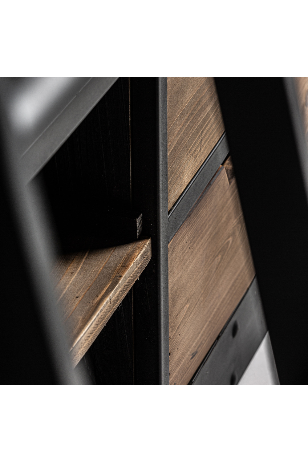 Iron Framed Bookcase with Ladder | Oroa.com