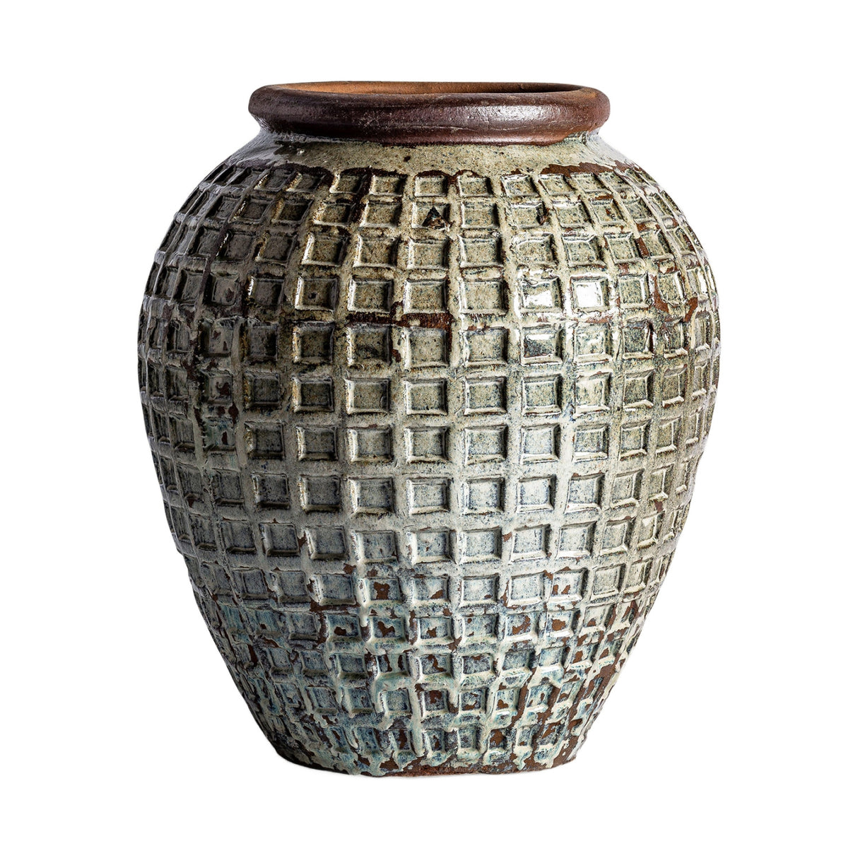 Aged Green Ceramic Vase | Oroa.com
