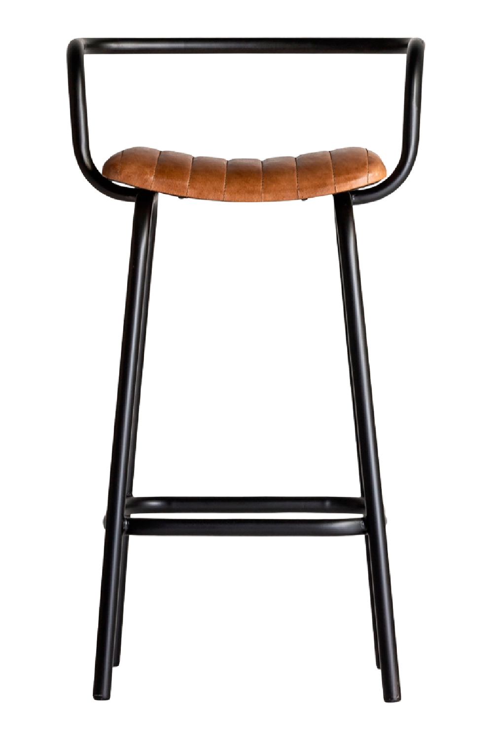 Brown Leather Seat Barstool | Vical Home Chadron | Oroa.com