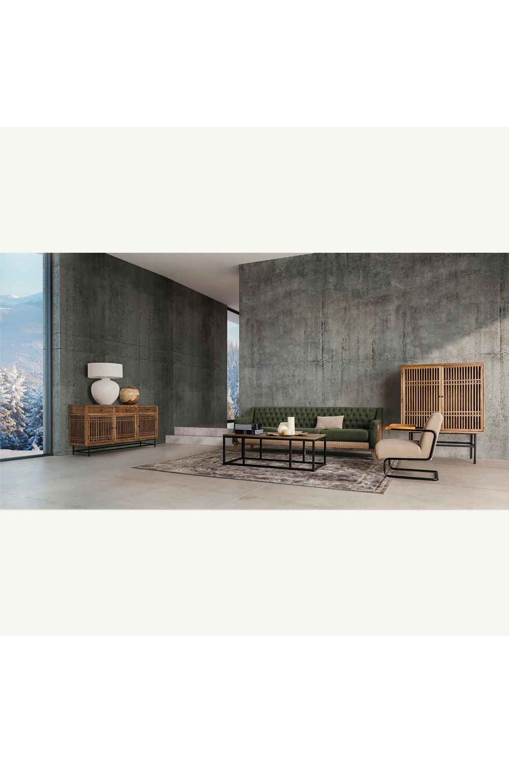 Green Tufted Sofa | Vical Home Oze | Oroa.com