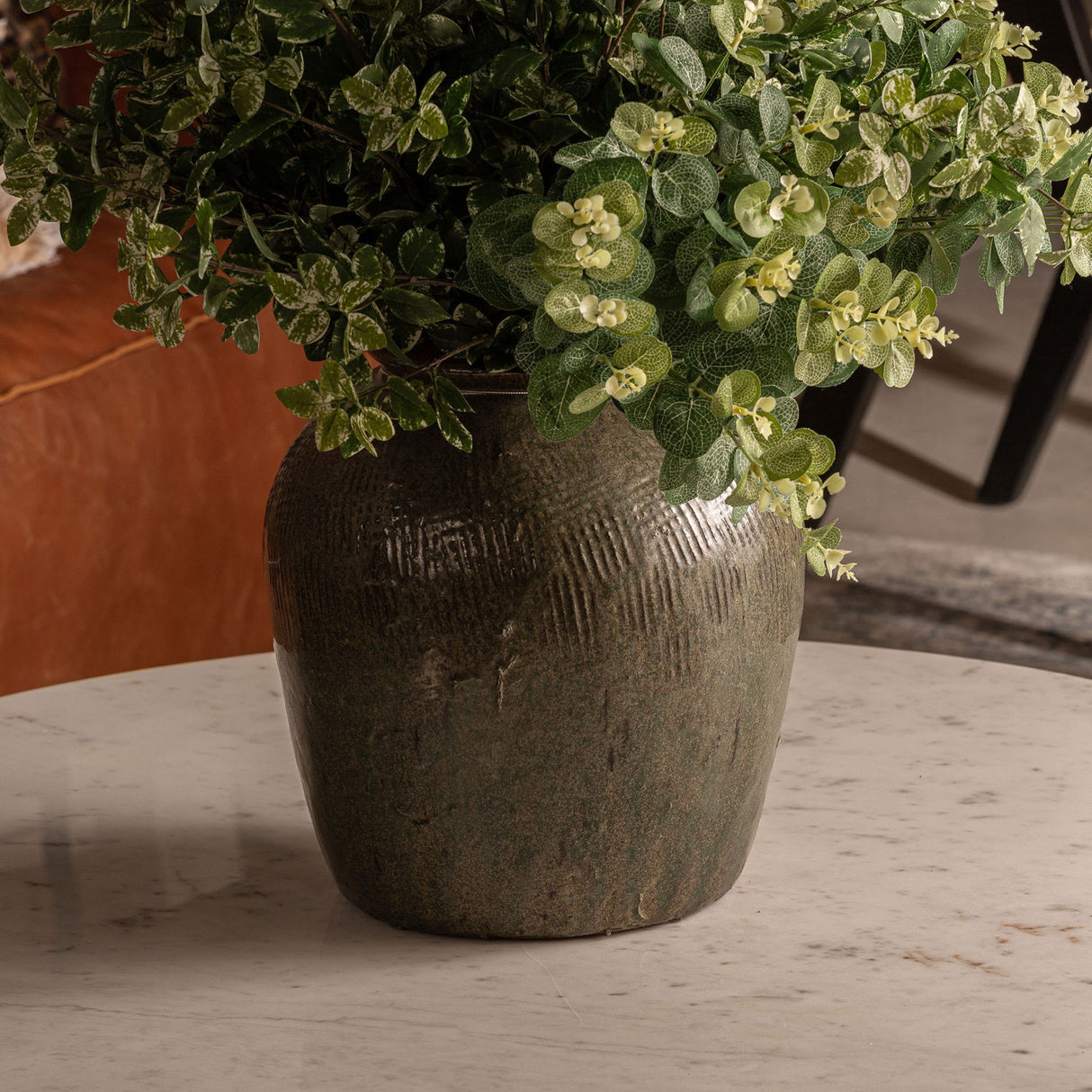 Antique Brown Ceramic Vase | Oroa.com