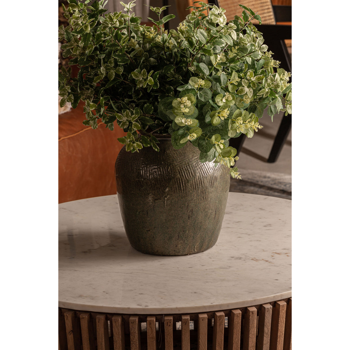 Antique Brown Ceramic Vase | Oroa.com