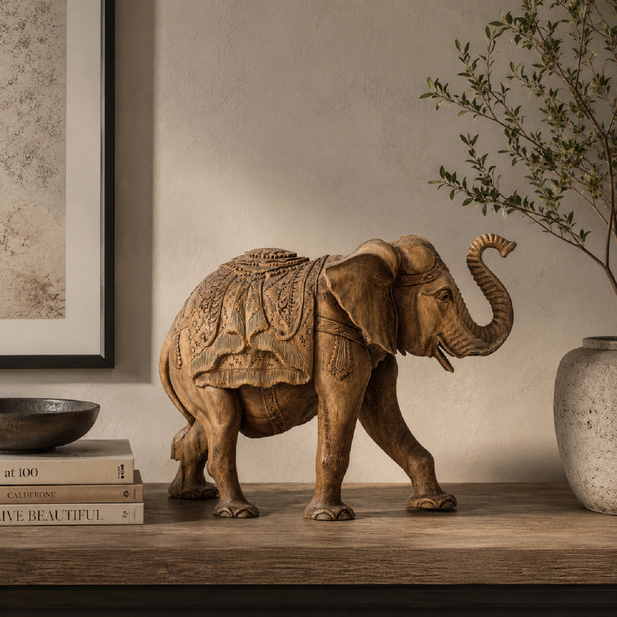 Carved Tropical Wood Decorative Figure | Oroa.com