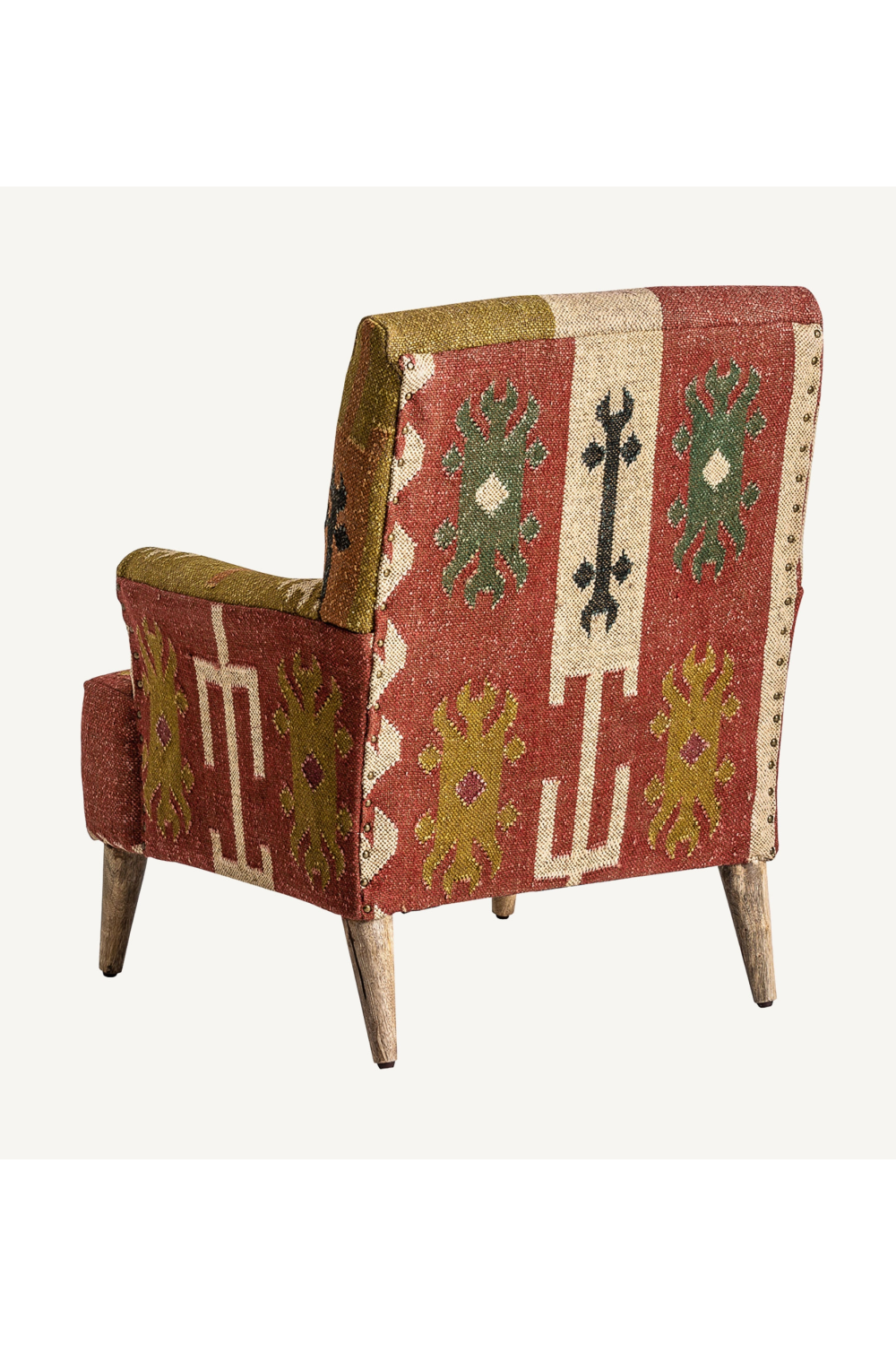 Kilim Print Jute Armchair | Vical Home Sveta | Oroa.com