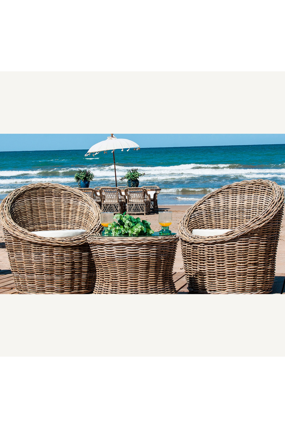 Braided Rattan Coffee Table | Vical Home Chira | Oroa.com